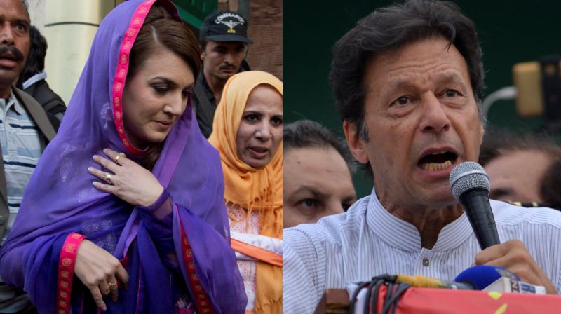 “The most eligible choice eh? He is his own worst enemy,” said Reham Khan as she took a dig at Imran Khan on Twitter. (Photo: AP / AFP) “The most eligible choice eh? He is his own worst enemy,” said Reham Khan as she took a dig at Imran Khan on Twitter. (Photo: AP / AFP)