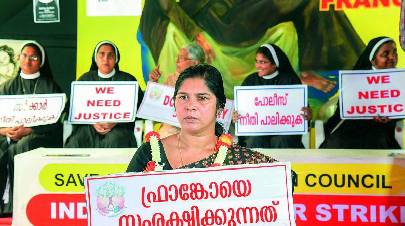 Nuns have broken ranks with the church by openly protesting in the streets of the Kerala against bishop Franco Mulakkal for alleged raping a nun. Nuns have broken ranks with the church by openly protesting in the streets of the Kerala against bishop Franco Mulakkal for alleged raping a nun.