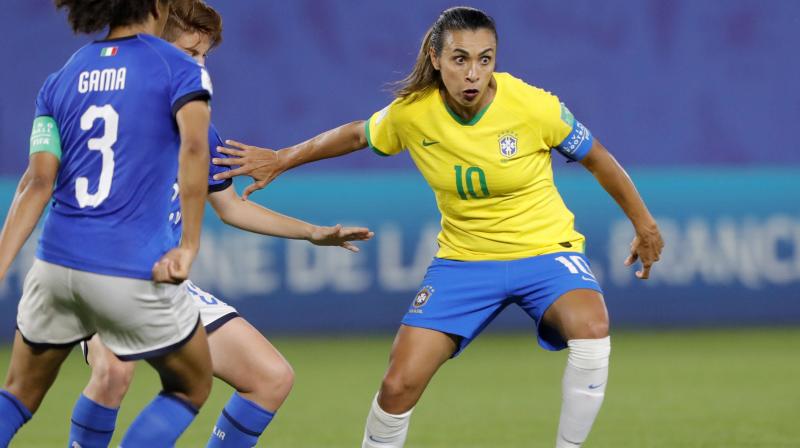 Marta wasn't fazed by the possibility of facing France, who topped Group A with a perfect nine points (Photo: AP) Marta wasn't fazed by the possibility of facing France, who topped Group A with a perfect nine points (Photo: AP)