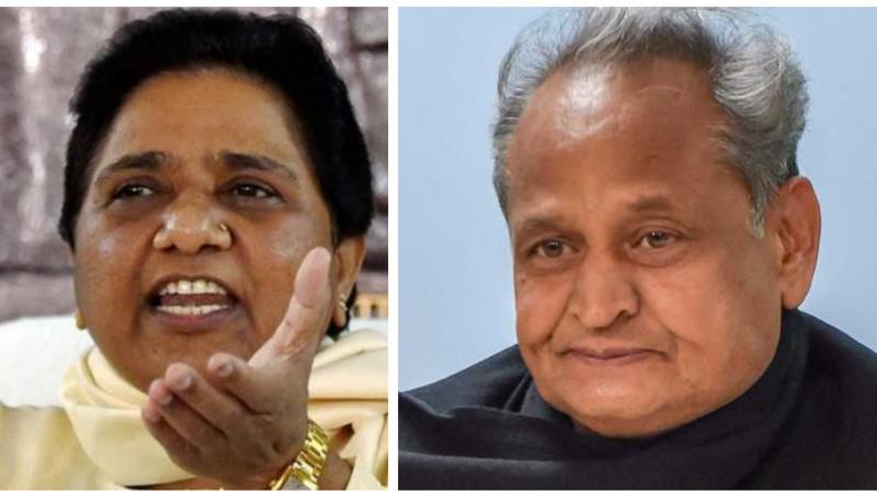 The MLAs, who had been in touch with state Chief Minister Ashok Gehlot, met Assembly Speaker CP Joshi and submitted a letter informing him about their decision to join the Congress. (Photo: PTI) The MLAs, who had been in touch with state Chief Minister Ashok Gehlot, met Assembly Speaker CP Joshi and submitted a letter informing him about their decision to join the Congress. (Photo: PTI)