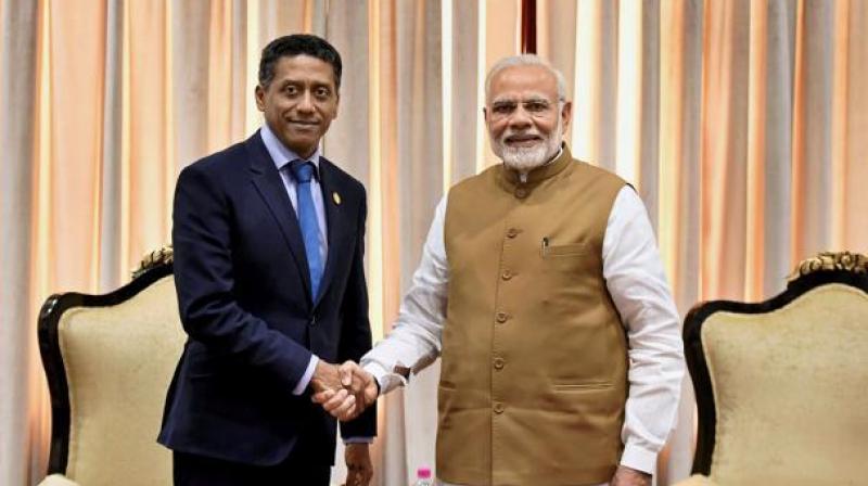 Prime Minister Narendra Modi with Seychelles President Danny Faure. (Photo: File | PTI) Prime Minister Narendra Modi with Seychelles President Danny Faure. (Photo: File | PTI)