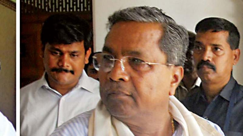 Coordination Committee chairman Siddaramaiah at the Congress meeting in Bengaluru on Wednesday Coordination Committee chairman Siddaramaiah at the Congress meeting in Bengaluru on Wednesday