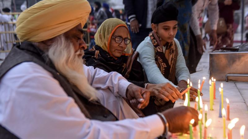 Political parties usually court the communitys support by visiting Gurudwaras and seeking their votes during election time. This time too, for the GHMC Council polls, it has been no different. (Representational Image:AFP)