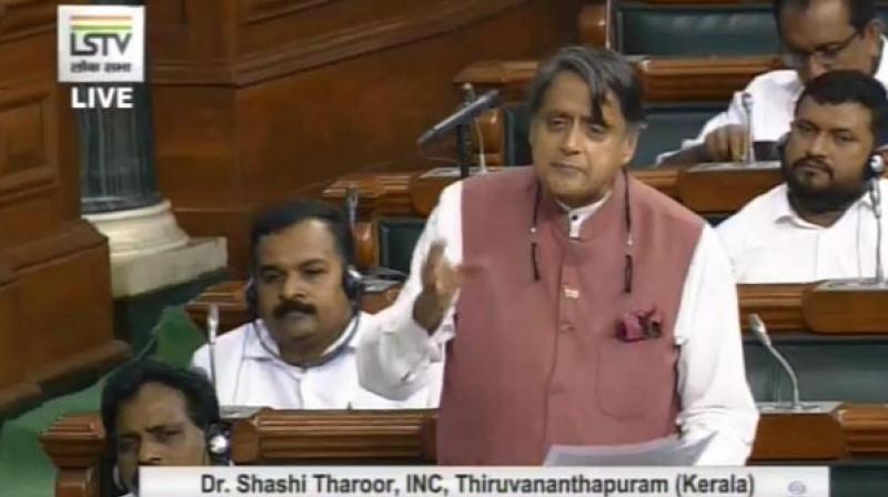 Calling the bill ‘piecemeal’ and ‘cosmetic’, Tharoor also attacked the government on the recent arrests of lawyers Indira Jaisingh and Anand Grover. (Photo: ANI) Calling the bill ‘piecemeal’ and ‘cosmetic’, Tharoor also attacked the government on the recent arrests of lawyers Indira Jaisingh and Anand Grover. (Photo: ANI)