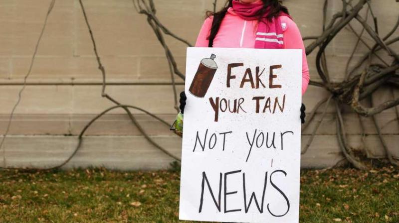 The US President has regularly used the phrase to criticise certain media reports (Photo: AFP) The US President has regularly used the phrase to criticise certain media reports (Photo: AFP)