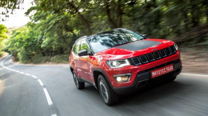 The Compass Limited 4x4 variant was spotted with an auto gearbox recently. The Compass Limited 4x4 variant was spotted with an auto gearbox recently.