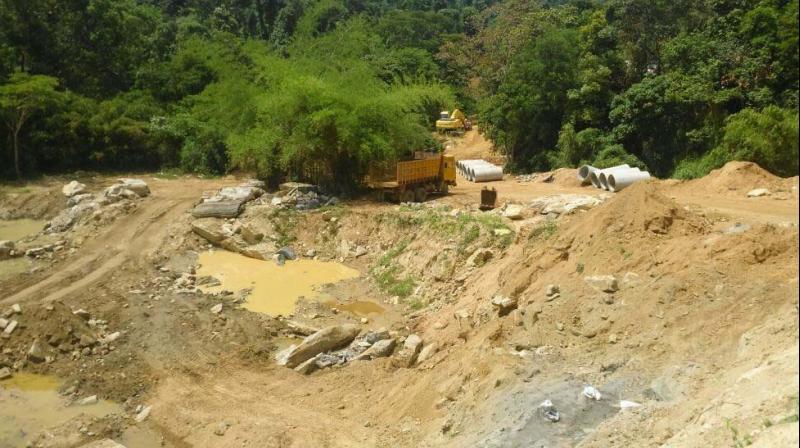 The ongoing Yettinahole drinking water project (Photo: DC) The ongoing Yettinahole drinking water project (Photo: DC)