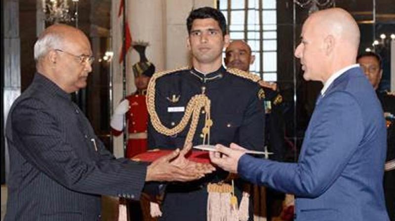 ‘Our true friendship is based on our shared values as prominent ancient civilizations in the past and leading democracies in the present,’ Israel's new Ambassador to India, Dr. Ron Malka was quoted as saying in official statement. (Photo: Press Information Bureau) ‘Our true friendship is based on our shared values as prominent ancient civilizations in the past and leading democracies in the present,’ Israel's new Ambassador to India, Dr. Ron Malka was quoted as saying in official statement. (Photo: Press Information Bureau)