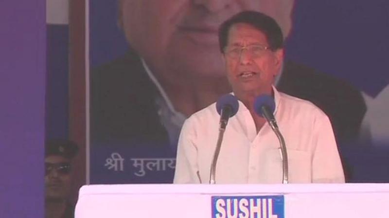 This was the first joint election meeting of the 'mahagathbandhan' in western Uttar Pradesh, parts of which go to polls in the first phase on April 11, Ajit Singh said. (Image: ANI) This was the first joint election meeting of the 'mahagathbandhan' in western Uttar Pradesh, parts of which go to polls in the first phase on April 11, Ajit Singh said. (Image: ANI)