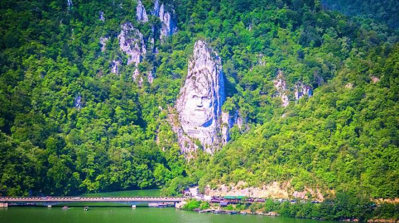 Decebalus rock carving Decebalus rock carving