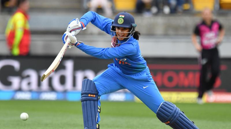 Mandhana was her usual aggressive self and played another strokeful knock, studded with seven hits to the fence and three sixes.(Photo: AFP) Mandhana was her usual aggressive self and played another strokeful knock, studded with seven hits to the fence and three sixes.(Photo: AFP)