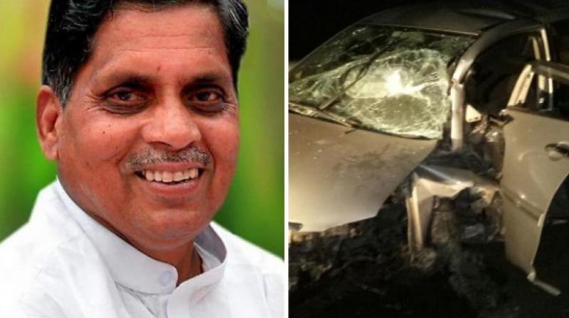 Siddu Nyamagouda was returning to his constituency Jamkhandi from Goa. (Photo: ANI) Siddu Nyamagouda was returning to his constituency Jamkhandi from Goa. (Photo: ANI)