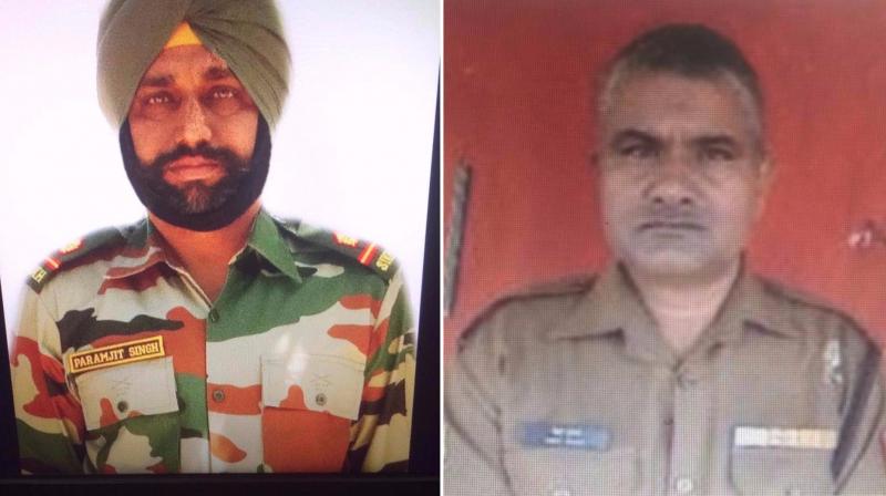 The soldiers killed were Naib Subedar Paramjeet Singh of 22 Sikh Infantry and Head Constable Prem Sagar of 200th Battalion of BSF. The soldiers killed were Naib Subedar Paramjeet Singh of 22 Sikh Infantry and Head Constable Prem Sagar of 200th Battalion of BSF.