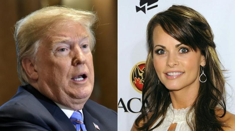 Former Playboy model Karen McDougal claims she had a months-long affair with Trump after they met in 2006, shortly after Trump's wife Melania gave birth to their son Barron. (Photo: AFP) Former Playboy model Karen McDougal claims she had a months-long affair with Trump after they met in 2006, shortly after Trump's wife Melania gave birth to their son Barron. (Photo: AFP)