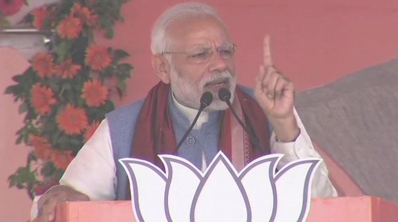 Prime Minister Narendra Modi addressed a rally in Balangir in Odisha. (Photo: Twitter | ANI) Prime Minister Narendra Modi addressed a rally in Balangir in Odisha. (Photo: Twitter | ANI)