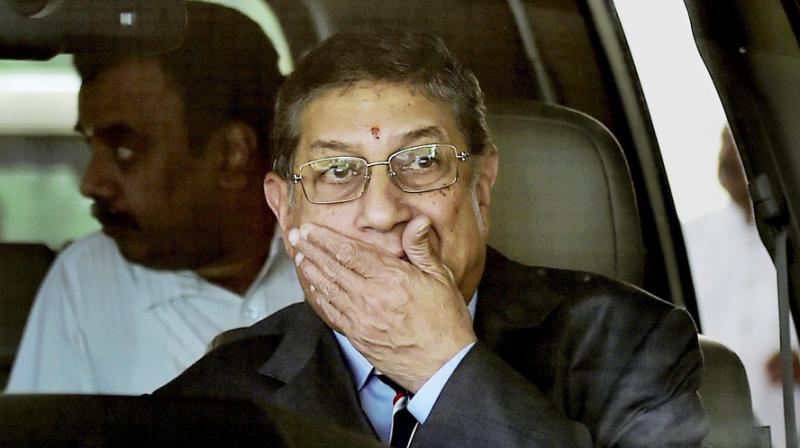 Although he has been disqualified from holding office in BCCI, N Srinivasan has still been attending the BCCI SGMs as a TNCA nominee. (Photo: PTI) Although he has been disqualified from holding office in BCCI, N Srinivasan has still been attending the BCCI SGMs as a TNCA nominee. (Photo: PTI)