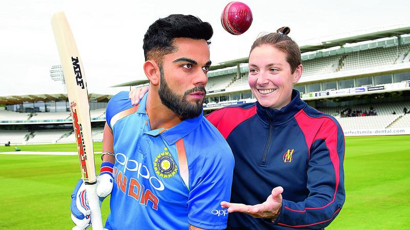 A member of the staff gets up close to Madame Tussauds London’s newly unveiled figure of Virat Kohli at Lords Cricket Ground. The figure will be available for guests to see at the world-famous attraction from Thursday. A member of the staff gets up close to Madame Tussauds London’s newly unveiled figure of Virat Kohli at Lords Cricket Ground. The figure will be available for guests to see at the world-famous attraction from Thursday.