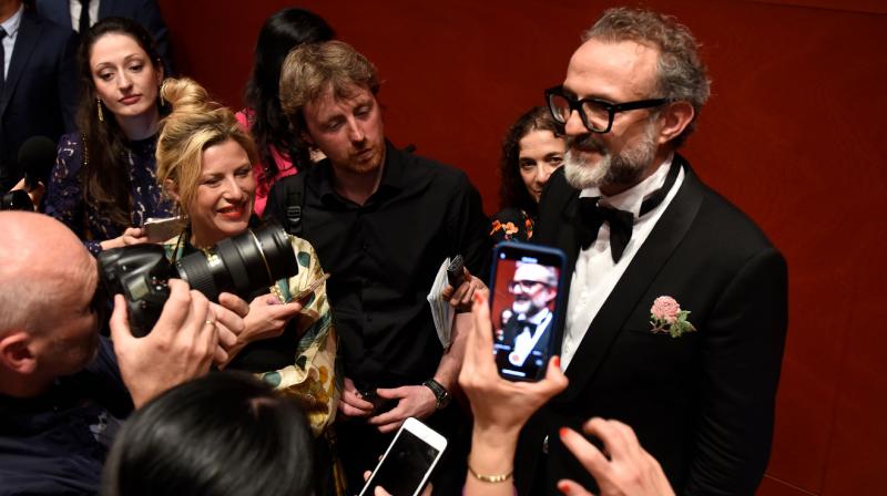 Italian chef Massimo Bottura talks with the press after receiving the Best Restaurant award for his restaurant L´Osteria Francescana during the World's 50 Best Restaurants awards in Bilbao on June 19, 2018. (Photo: AFP) Italian chef Massimo Bottura talks with the press after receiving the Best Restaurant award for his restaurant L´Osteria Francescana during the World's 50 Best Restaurants awards in Bilbao on June 19, 2018. (Photo: AFP)