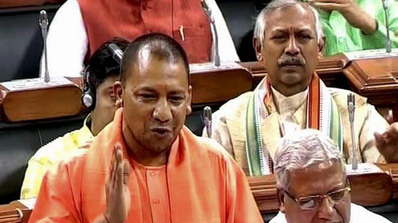 BJP member Yogi Adityanath (now Uttar Pradesh Chief Minister) speaks in the Lok Sabha in New Delhi. (Photo: PTI) BJP member Yogi Adityanath (now Uttar Pradesh Chief Minister) speaks in the Lok Sabha in New Delhi. (Photo: PTI)