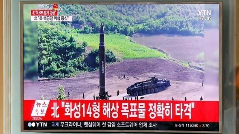 North Korea missile test. (Photo: Twitter | ANI) North Korea missile test. (Photo: Twitter | ANI)