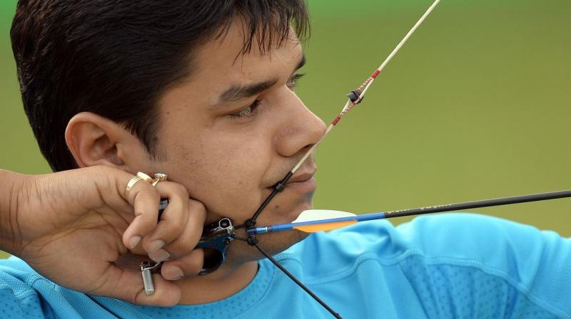 Jyothi later added a bronze in the compound mixed pair event with Abhishek Verma (in picture) defeating the Turkish duo of Yesim Bostan and Demir Elmaagacli 156-153. (Photo: AFP) Jyothi later added a bronze in the compound mixed pair event with Abhishek Verma (in picture) defeating the Turkish duo of Yesim Bostan and Demir Elmaagacli 156-153. (Photo: AFP)