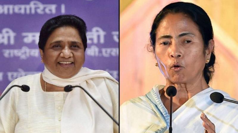 'I welcome the views expressed by Mayawati-ji today. We are strongly with her and @yadavakhilesh in this mission for the nation,' Mamata said in a tweet. (Photo: PTI) 'I welcome the views expressed by Mayawati-ji today. We are strongly with her and @yadavakhilesh in this mission for the nation,' Mamata said in a tweet. (Photo: PTI)