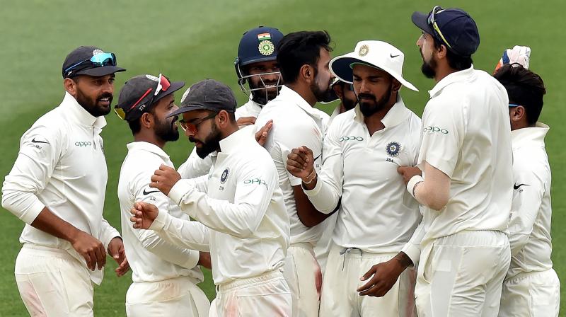 Having become the first Indian team to win a Test series-opener on Australian soil, Virat Kohli’s side are determined to keep the momentum rolling into the second clash in Perth and inch closer to a breakthrough series triumph Down Under. (Photo: AFP) Having become the first Indian team to win a Test series-opener on Australian soil, Virat Kohli’s side are determined to keep the momentum rolling into the second clash in Perth and inch closer to a breakthrough series triumph Down Under. (Photo: AFP)