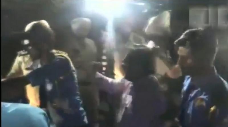 According to some of the journalists, the guards manhandled them and damaged their cameras and equipment while they were capturing the visuals of Bishop Mulakkal who had just returned to his headquarters from Chandigarh. (Photo: Screengrab | ANI) According to some of the journalists, the guards manhandled them and damaged their cameras and equipment while they were capturing the visuals of Bishop Mulakkal who had just returned to his headquarters from Chandigarh. (Photo: Screengrab | ANI)