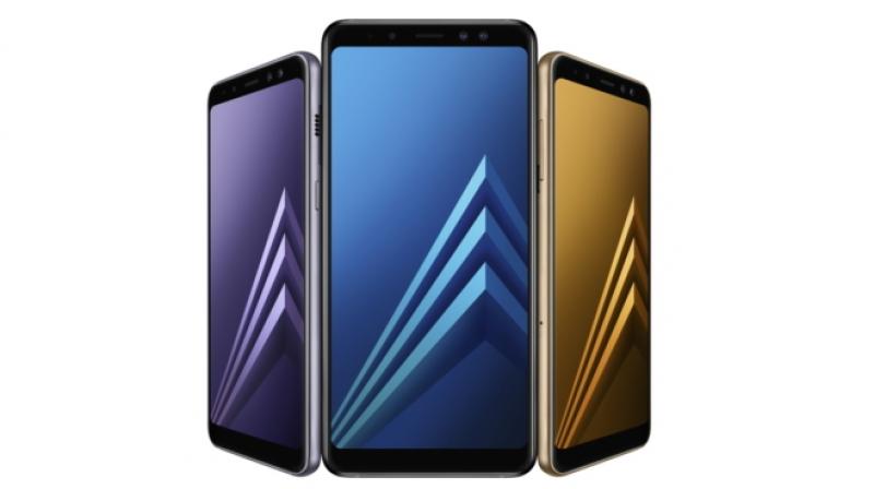 The Galaxy A8 is now available in display sizes — a 5.6-inch 18:9 AMOLED display and a 6-inch 18:9 AMOLED display, both with FHD+ resolution. The Galaxy A8 is now available in display sizes — a 5.6-inch 18:9 AMOLED display and a 6-inch 18:9 AMOLED display, both with FHD+ resolution.