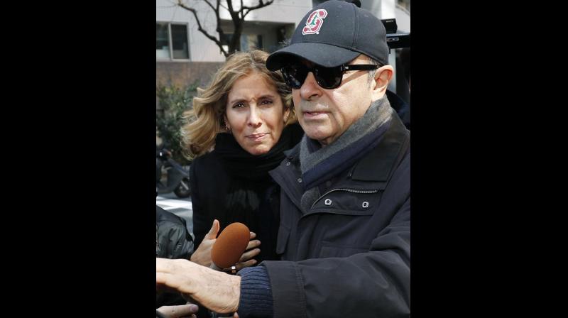 Carole was not with her husband on November 19 when he was dramatically arrested onboard his private jet at a Tokyo airport. (Photo:AP) Carole was not with her husband on November 19 when he was dramatically arrested onboard his private jet at a Tokyo airport. (Photo:AP)