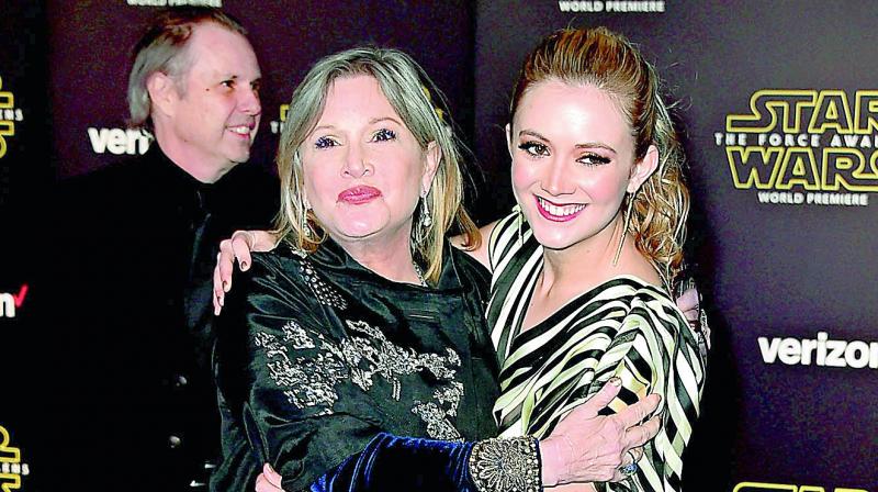 Carrie Fisher with her daughter Lourd Carrie Fisher with her daughter Lourd