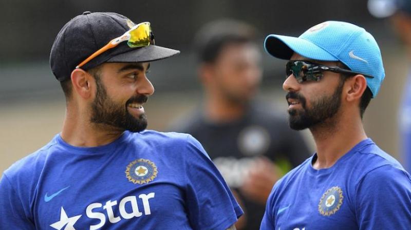 "We had said earlier that Ajinkya will be looked at as a third opener, but that situation can change because he has batted at No. 4 in a World Cup before," said Virat Kohli while discussing the chances of Ajinkya Rahane batting at number 4 in ODIs. (Photo: AFP) "We had said earlier that Ajinkya will be looked at as a third opener, but that situation can change because he has batted at No. 4 in a World Cup before," said Virat Kohli while discussing the chances of Ajinkya Rahane batting at number 4 in ODIs. (Photo: AFP)