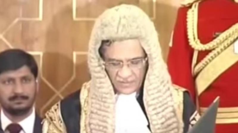 Pakistan's Chief Justice, Mian Saqib Nisar. (Photo: Videograb) Pakistan's Chief Justice, Mian Saqib Nisar. (Photo: Videograb)