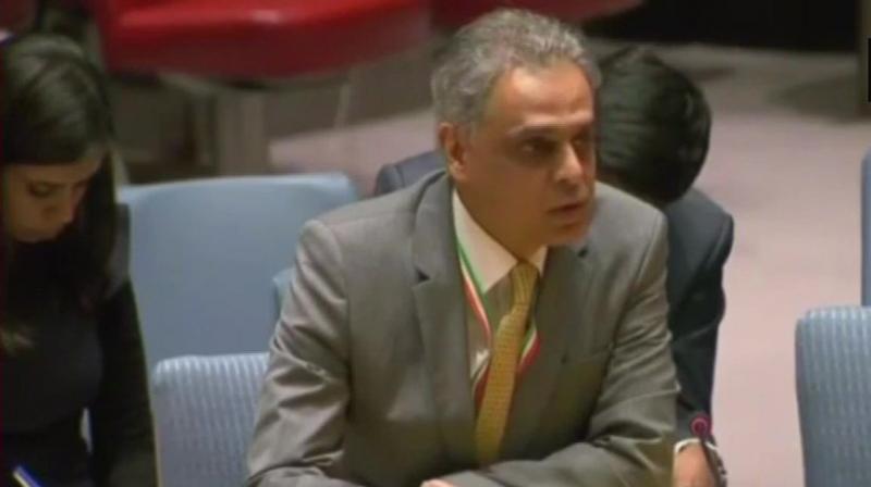 ‘The Afghan Government’s willingness for peace is despite the fact that armed groups have identified themselves and demonstrated to all of us that they are the irreconcilables,’ India’s Permanent Representative to the United Nations Syed Akbaruddin told the UN Security Council. (Photo: ANI) ‘The Afghan Government’s willingness for peace is despite the fact that armed groups have identified themselves and demonstrated to all of us that they are the irreconcilables,’ India’s Permanent Representative to the United Nations Syed Akbaruddin told the UN Security Council. (Photo: ANI)