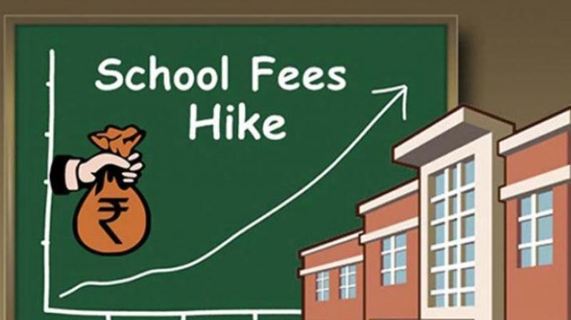 The state government had issued an order stopping schools from increasing their fees. The state government had issued an order stopping schools from increasing their fees.