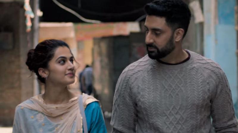 Taapsee Pannu and Abhishek Bachchan in a still from ‘Manmarziyaan.’ Taapsee Pannu and Abhishek Bachchan in a still from ‘Manmarziyaan.’