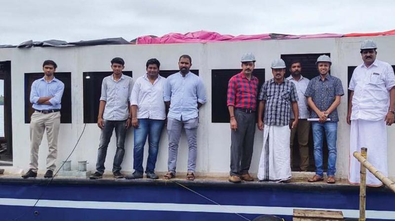 A delegation led by Kochi MLA K.J. Maxi and SWTD Director Shaji V Nair among others visited two private boatyards at Panavally and Pattanakad on Saturday to assess progress of the construction works. A delegation led by Kochi MLA K.J. Maxi and SWTD Director Shaji V Nair among others visited two private boatyards at Panavally and Pattanakad on Saturday to assess progress of the construction works.