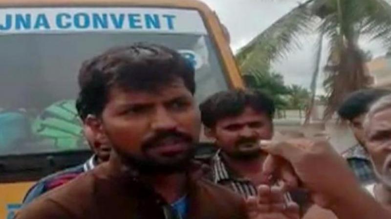 As his child refused to come with him, the people mistook the man for a child lifter and assaulted him. (Photo: ANI) As his child refused to come with him, the people mistook the man for a child lifter and assaulted him. (Photo: ANI)