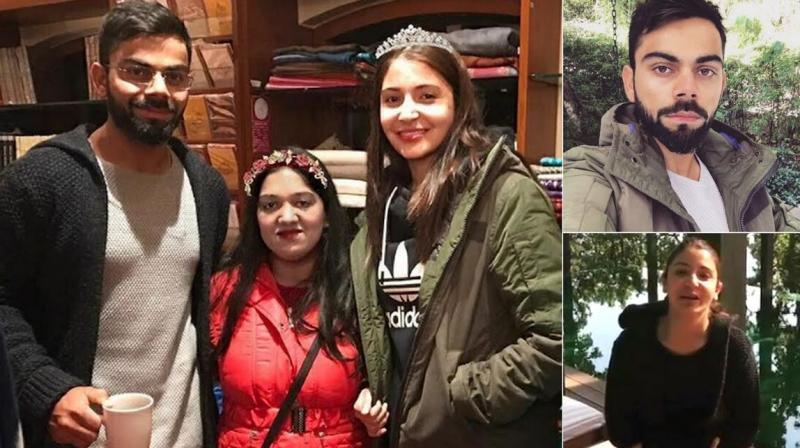 Virat and Anushka enjoyed their leisure time in the chilly weather of Uttrakhand Virat and Anushka enjoyed their leisure time in the chilly weather of Uttrakhand