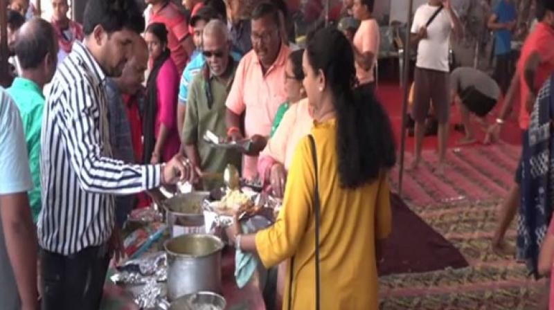 Army personnel are providing us full protection and helping us in the yatra. (Photo: ANI) Army personnel are providing us full protection and helping us in the yatra. (Photo: ANI)