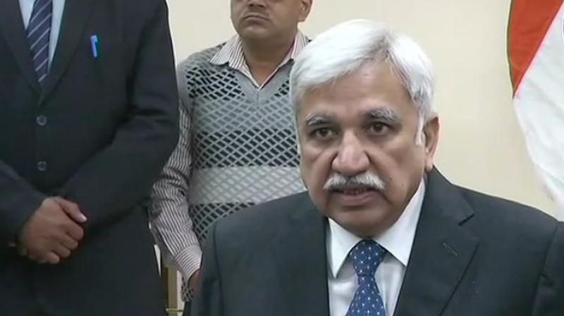 . Before moving to the ECI, Arora was Information and Broadcasting Secretary, and Secretary in the Ministry of Skill Development and Entrepreneurship. (Photo: ANI/Twitter) . Before moving to the ECI, Arora was Information and Broadcasting Secretary, and Secretary in the Ministry of Skill Development and Entrepreneurship. (Photo: ANI/Twitter)