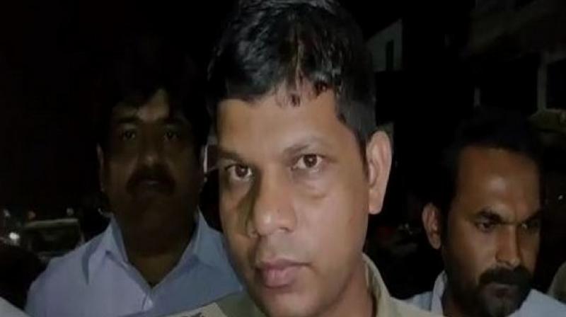 Speaking to media, SP Sonbhadra, Prabhakar Chaudhary said, 'We received the information that Shiv Pratap Singh has been attacked by a group of men at around 10:30 pm. We immediately rushed to the spot. We have also found one CCTV footage from near the incident site but is yet to ascertain if those men present in the video are the culprits.' (Photo: ANI) Speaking to media, SP Sonbhadra, Prabhakar Chaudhary said, 'We received the information that Shiv Pratap Singh has been attacked by a group of men at around 10:30 pm. We immediately rushed to the spot. We have also found one CCTV footage from near the incident site but is yet to ascertain if those men present in the video are the culprits.' (Photo: ANI)