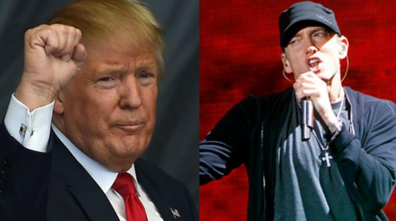 Eminem has often taken digs at Donald Trump in his videos. (Photo: AFP/ AP) Eminem has often taken digs at Donald Trump in his videos. (Photo: AFP/ AP)