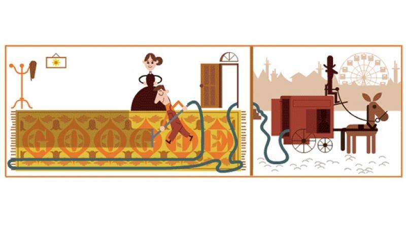 Google Doodle celebrates British engineer Hubert Cecil Booth. (Photo: Google Doodle) Google Doodle celebrates British engineer Hubert Cecil Booth. (Photo: Google Doodle)