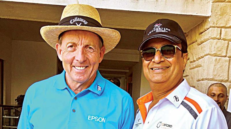 David Leadbetter with Anil Seolekar at the launch of Leadbetter Golf Academy in Pune. David Leadbetter with Anil Seolekar at the launch of Leadbetter Golf Academy in Pune.