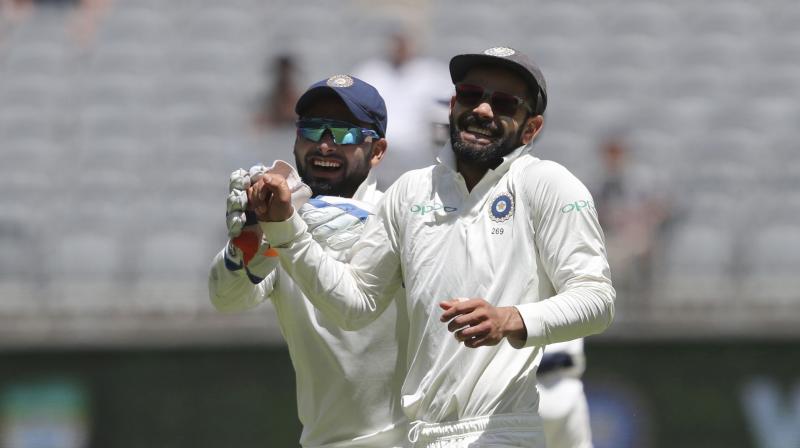 The wicketkeeper-batsman ended the five-Test series as the second-highest run-scorer after Cheteshwar Pujara in Australia, notching 350 runs in seven innings. (Photo: AP) The wicketkeeper-batsman ended the five-Test series as the second-highest run-scorer after Cheteshwar Pujara in Australia, notching 350 runs in seven innings. (Photo: AP)