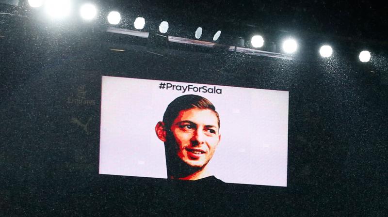 The big screen shows the face of Emiliano Sala during a moments silence in his honour ahead of the match between Arsenal and Cardiff City. (Photo: AFP) The big screen shows the face of Emiliano Sala during a moments silence in his honour ahead of the match between Arsenal and Cardiff City. (Photo: AFP)