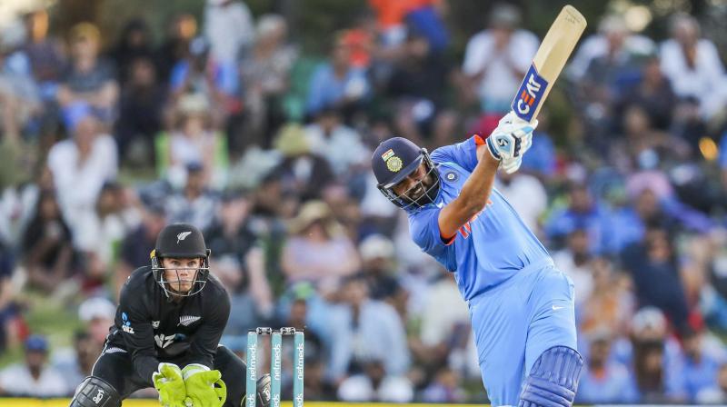 Rohit would aim to tighten the noose around New Zealand in what could be another batting friendly track at Seddon Park. (Photo: AP) Rohit would aim to tighten the noose around New Zealand in what could be another batting friendly track at Seddon Park. (Photo: AP)