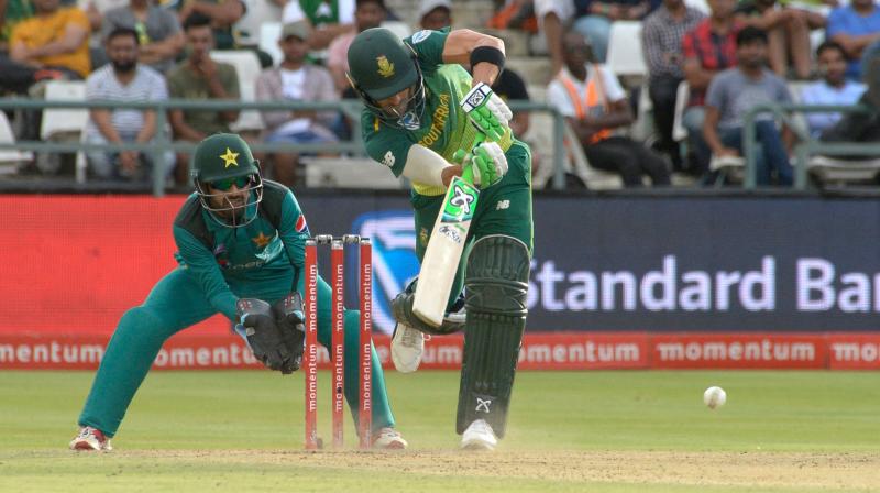 Rassie van der Dussen's unbroken 95-run partnership with du Plessis took South Africa across the line. (Photo: AFP) Rassie van der Dussen's unbroken 95-run partnership with du Plessis took South Africa across the line. (Photo: AFP)