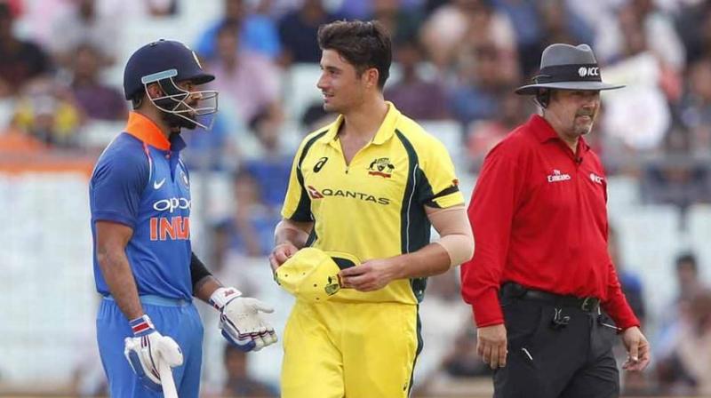 The Australia duo were involved in a heated argument with Virat Kohli while he was batting at the crease. (Photo: BCCI) The Australia duo were involved in a heated argument with Virat Kohli while he was batting at the crease. (Photo: BCCI)